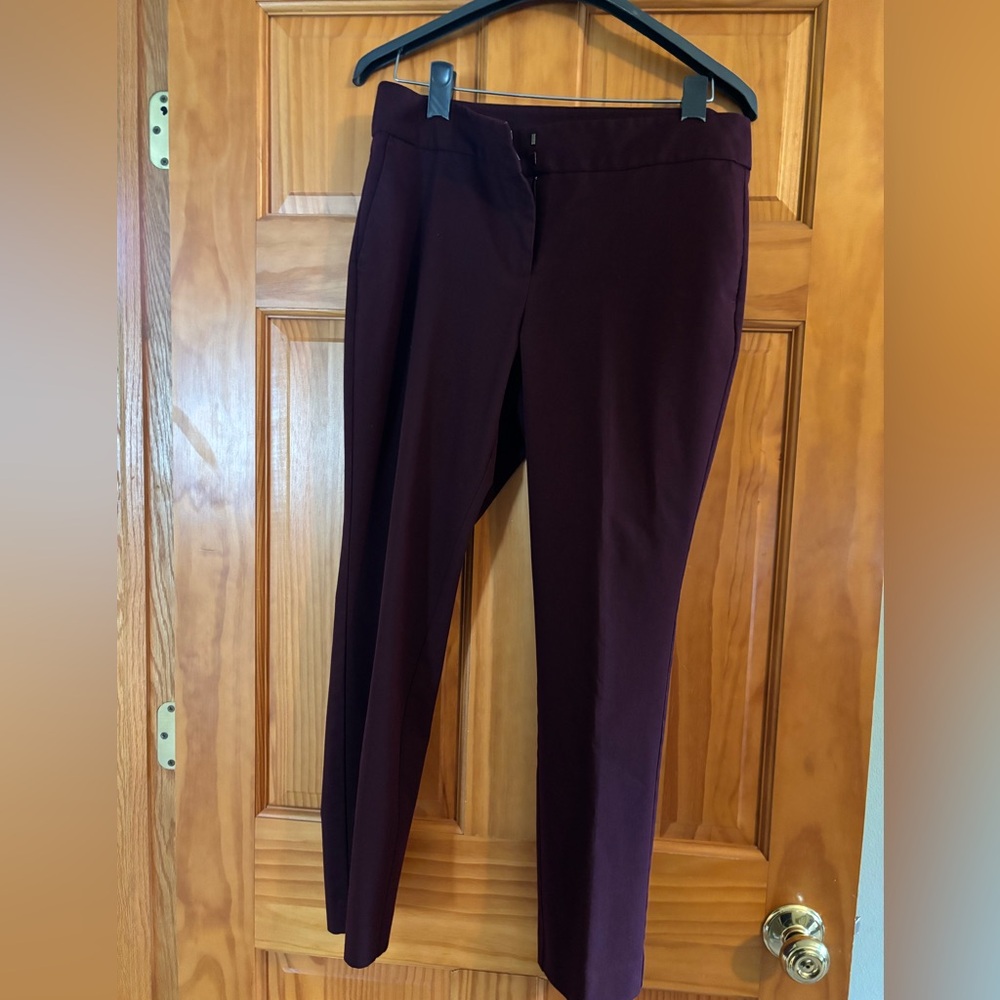 Ann Taylor Deep Burgundy Dress Pants